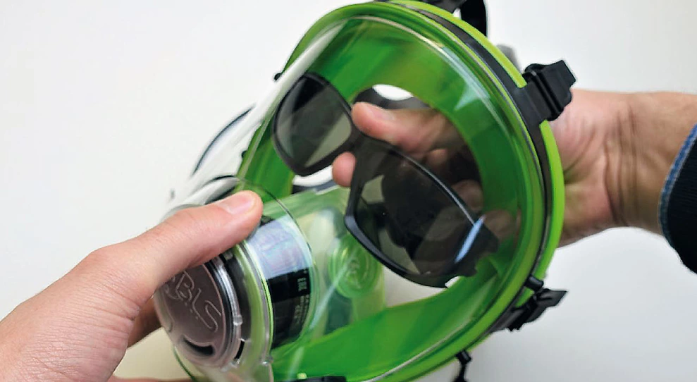 Korrekturbrillen - Rahmen für Vollmasken