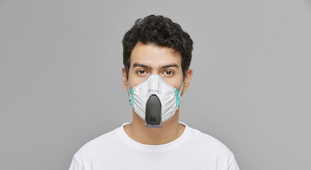 FFP3 Atemschutzmaske mit elektronischem Ventil