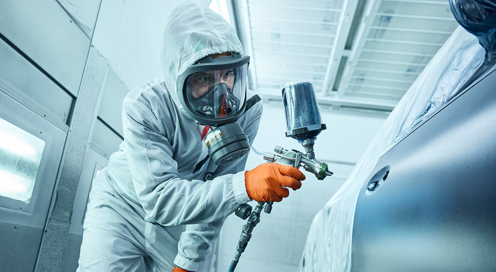 Leichter Atemschutz für Lackierer